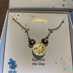 Disney Gold Lemon Necklace